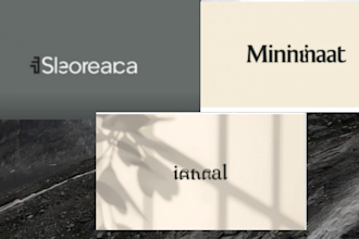 design a custom wordmark minimalist logo
