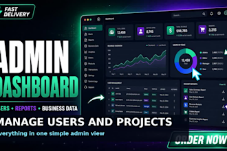 build custom admin dashboards for products orders and analytics