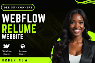 design or redesign your webflow website using relume library webflow expert
