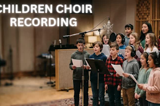 record children choir or background vocals for your song