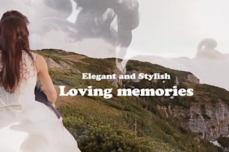 create a beautiful wedding photo slideshow video montage