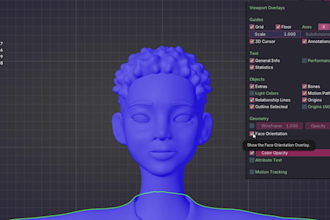 create a stylized poly 3d model for games and animation