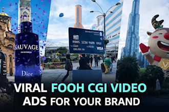 create viral fooh cgi ads for social media