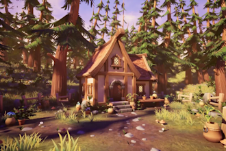 create a low poly 3d game environment for unity and unreal engine