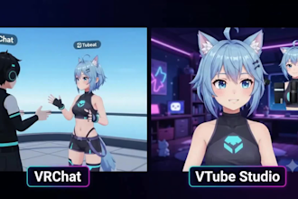 fix, retopologize and rig your 3d model for vrchat, vtube and vrm