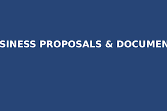 assist with proposal writing, rfp response and business documentation