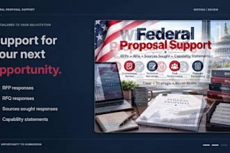 write you a contract rfp bid proposal for your organization