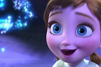 create a personalized birthday video from elsa frozen