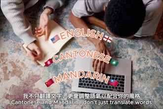 provide accurate localization subtitles in english and chinese, vice versa