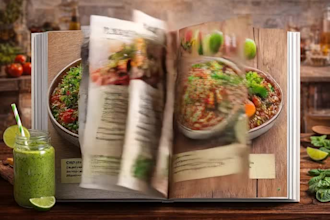 design and format cookbooks and recipes book