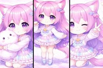 draw and rigging high quality chibi live 2d vtuber model
