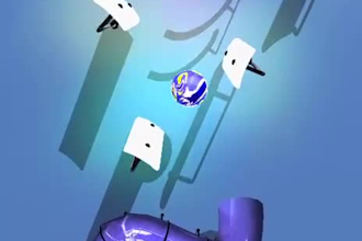 create viral 3d bouncing marble music animations