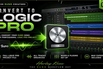 convert your suno song into a logic pro project file