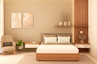 design luxury hotel interior with 2d floor plan and realistic 3d rendering