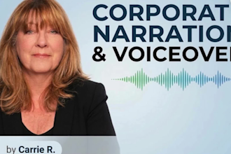 be your female corporate voice over narrator