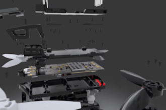 create 3d exploded view mechanical product and engineering animation