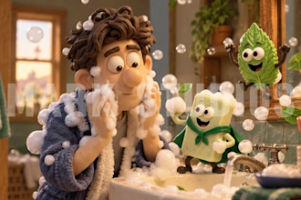 do 3d claymation style ai video, 3d ai claymation, ai storytelling 3d animation