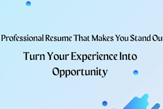 create ats friendly CV, resume and cover letter