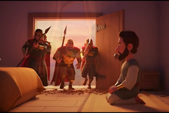create ai bible story animation video, 3d storytelling for youtube