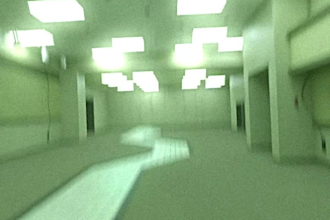 create 3d liminal horror and interior environments
