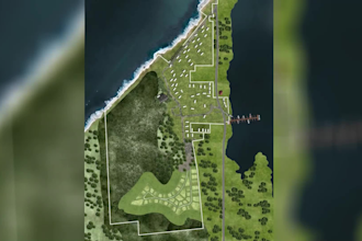 create custom high quality rv park map with aerial animation