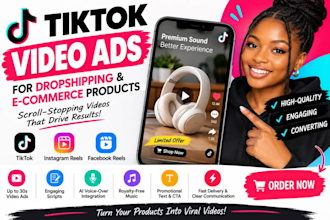 create tiktok video ads, tiktok video ads for dropshipping , tiktok ads