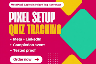 meta pixel, linkedin insight tag setup, scoreapp quiz funnel tracking