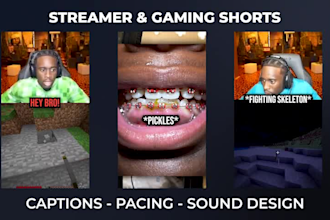 edit streamer and gaming clips into shorts