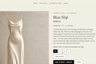 design luxury fashion website and clothing store with shop and cart