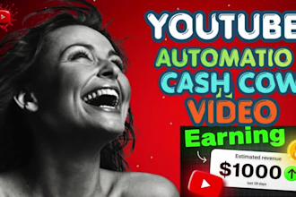 provide complete youtube automation services for cash cow