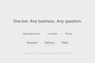 create an ai customer service chatbot for your business