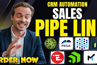 setup CRM sales pipeline automation lead tracking deal stages visiativ omprompt