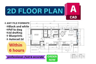 convert pdf, image, floor plan, blueprint, 2d autocad, pdf to dwg