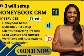 setup dubsado honeybook gohighlevel hubspot CRM 17hats workflow and automations
