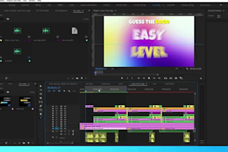 create 4k immersive trivia quiz videos and video editing for faceless youtube