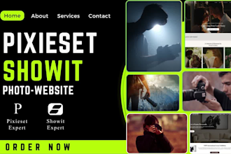 design a photography showit website showit template showit designer pixieset