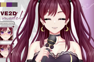 design and rig your live2d vtuber model for vtube studio