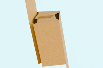 do a realistic 3d product box assembly animation