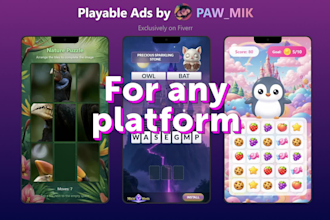 create playable ad to promote your game, product, or service