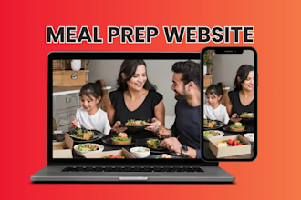 build custom meal prep website restaurant website food delivery website design