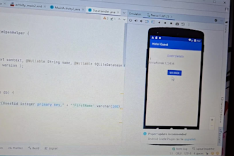 create android hotel booking app with check in checkout