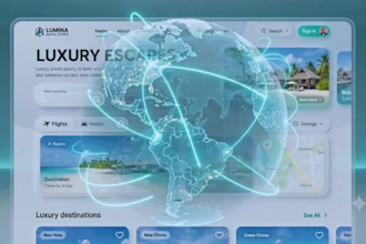 create a travel website for flights, hotels, car rentals and airbnb booking