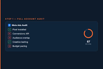 audit your meta ads campaign and provide a complete fix it action plan