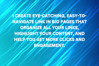 setup professional beacons, taplink, or zaap link in bio page in 1 hour