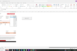 create an automated excel invoice and billing system for your business