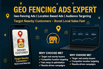 run geo fencing ads, location based ads, audience targeting for local business
