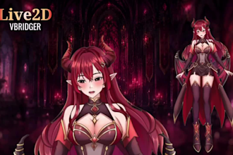 create custom live2d vtuber model, vtuber background and vtuber avatar