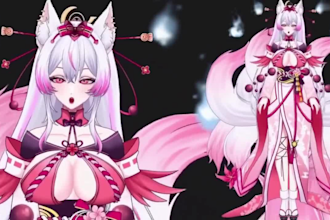 do live2d model 2d vtuber rigging anime art 3d vtuber model live2d rigging