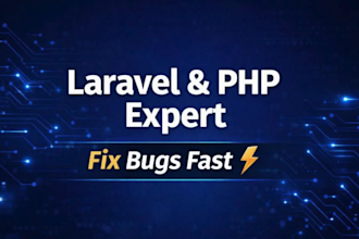 fix laravel bugs and PHP errors within 24 hours