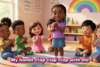 create ai kids nursery rhymes 3d pixar style children learning 3d ai kids video